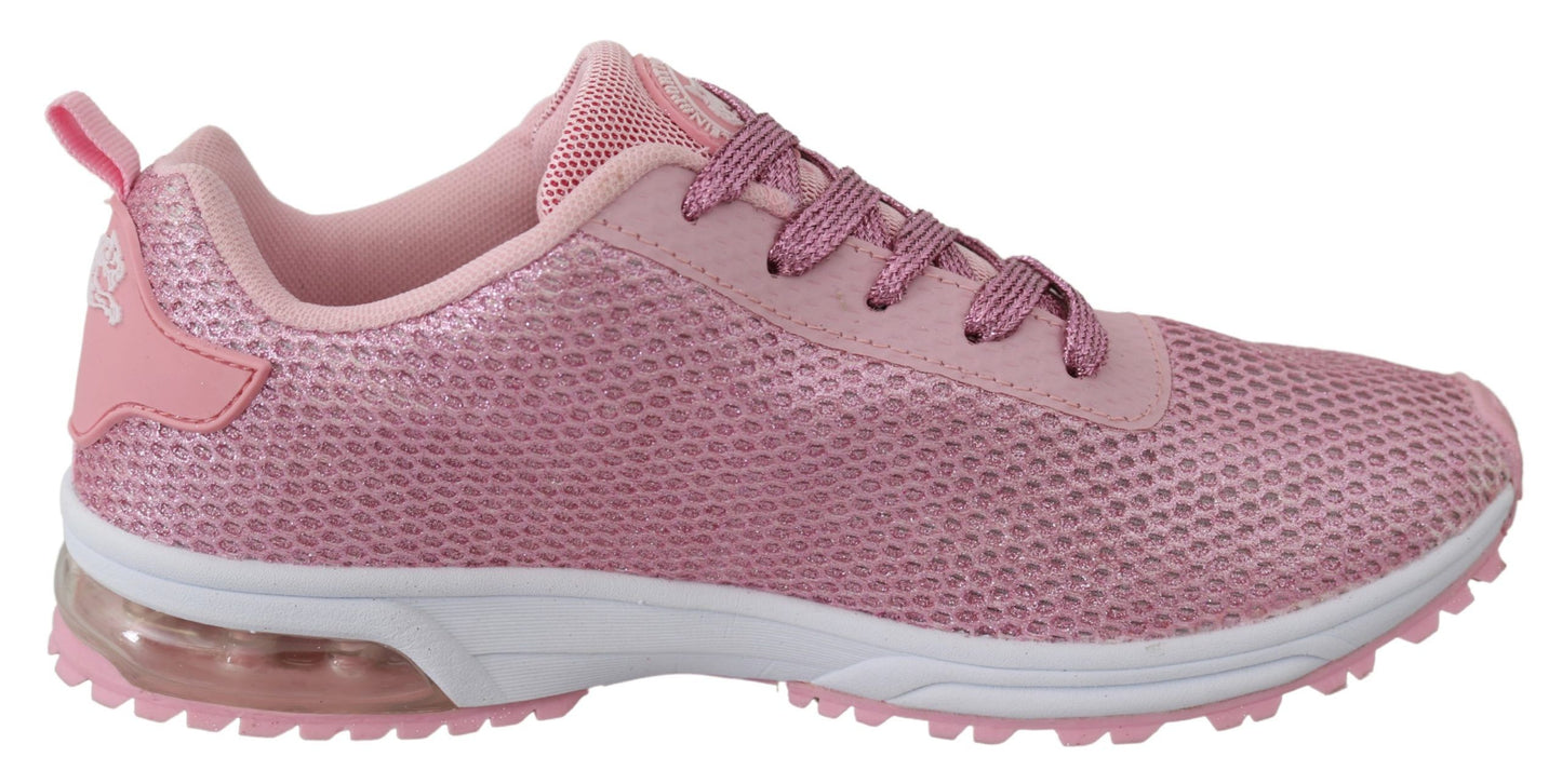 Plein Sport Chic powder pink high-craft sneakers