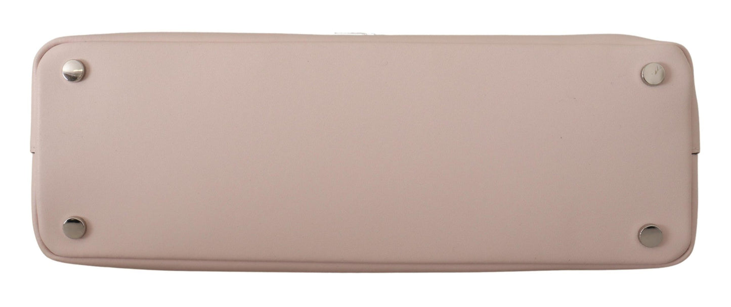 Karl Lagerfeld Elegant shoulder bag made of chalk leather in mauve