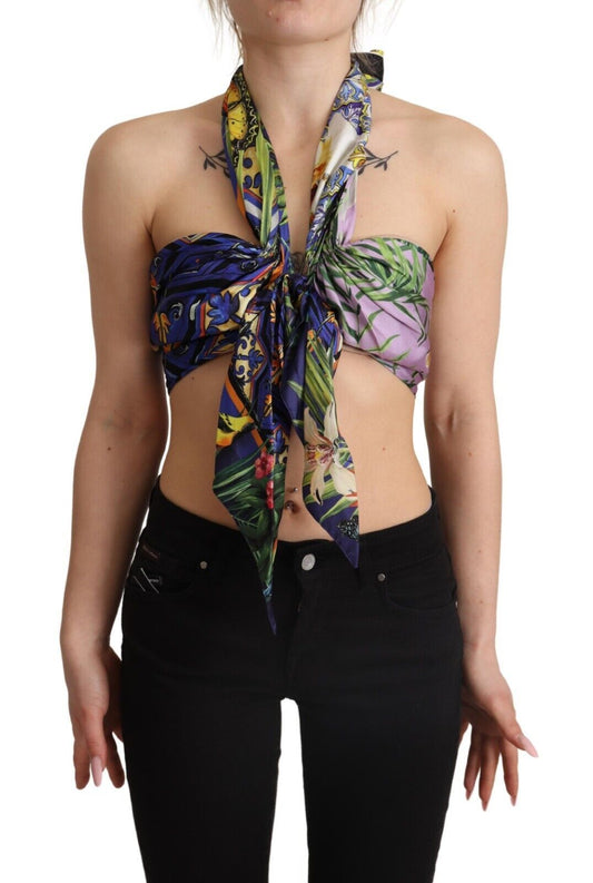 Dolce &amp; Gabbana Lush Silk Halter Top - Multicolor