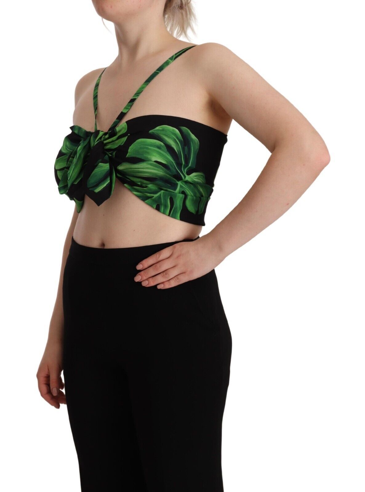 Dolce &amp; Gabbana Elegant foliage with holder for the cropped top