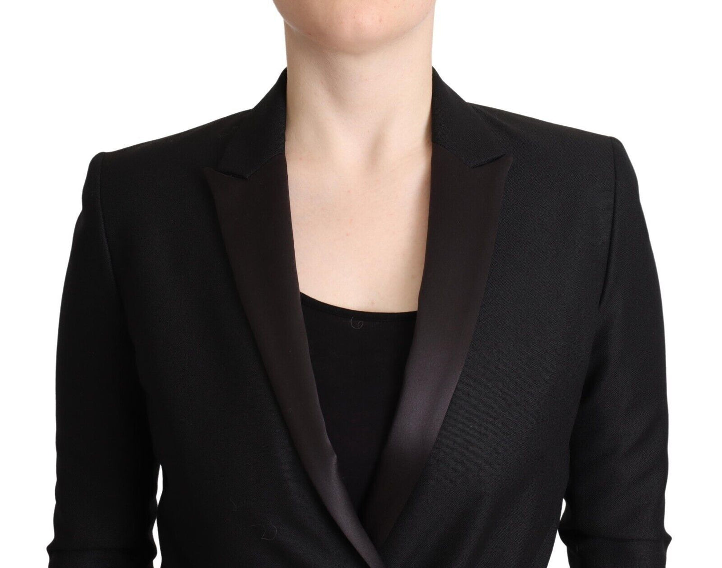 Costume National Elegant black double-breasted blazer