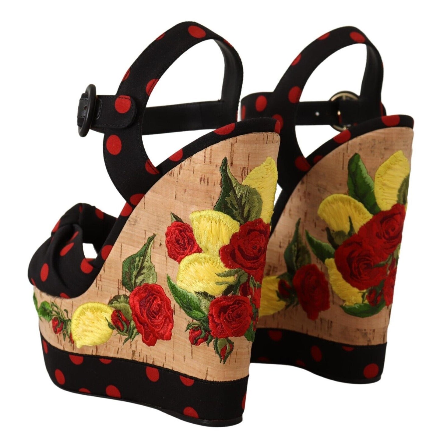 Dolce & Gabbana Multicolor Seidenmischung Plateau Heels