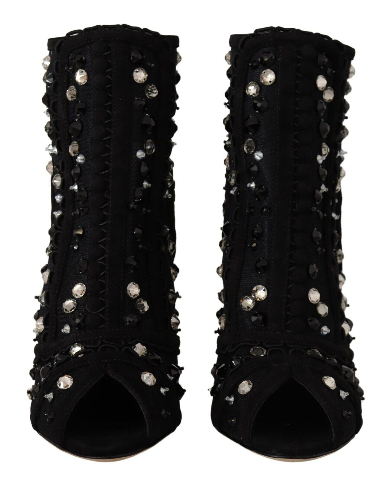 Dolce &amp; Gabbana Embellished Crystal Short Boots