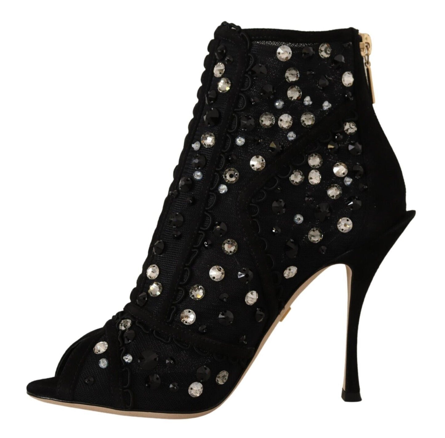 Dolce &amp; Gabbana Embellished Crystal Short Boots