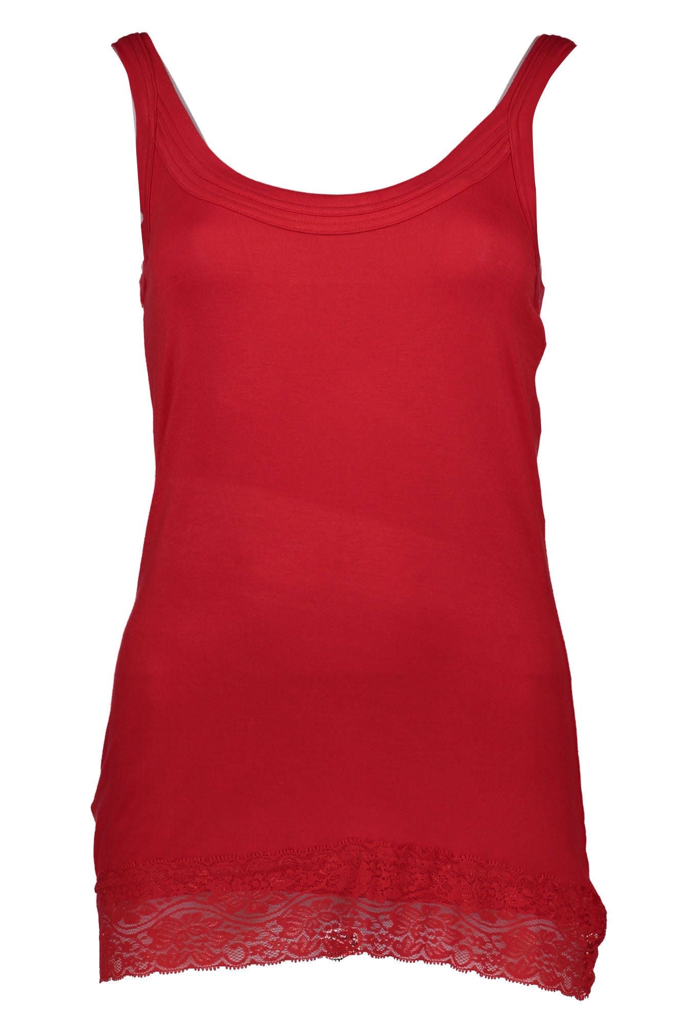 Silvian Heach Red Cotton Top for Women