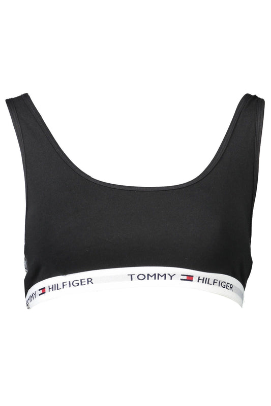 Tommy Hilfiger Black Cotton Sports Bra for Women