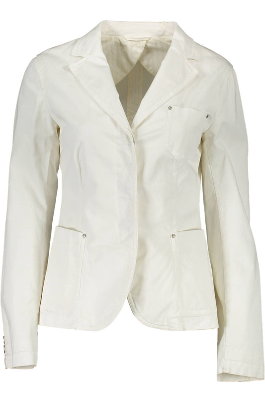 Gant White Cotton Women Jacket