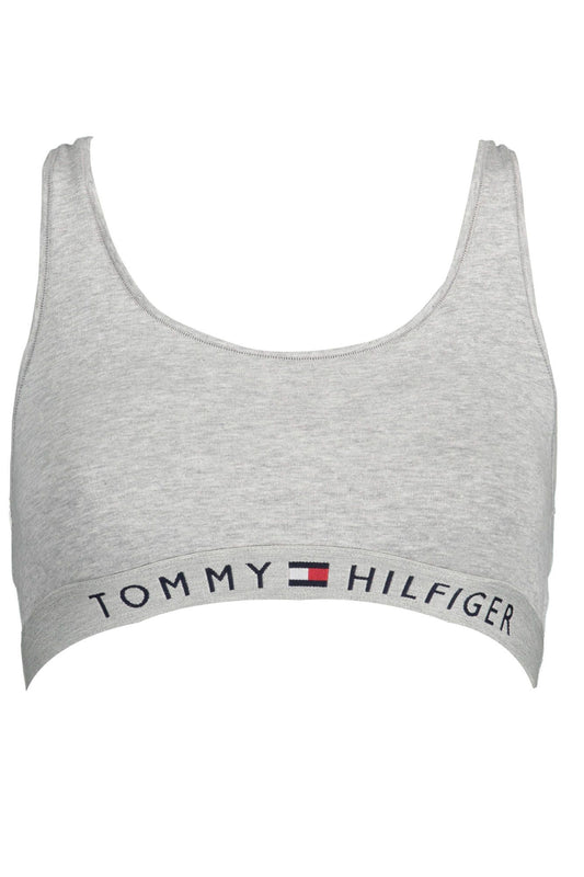 Tommy Hilfiger Gray Cotton Sports Bra for Women