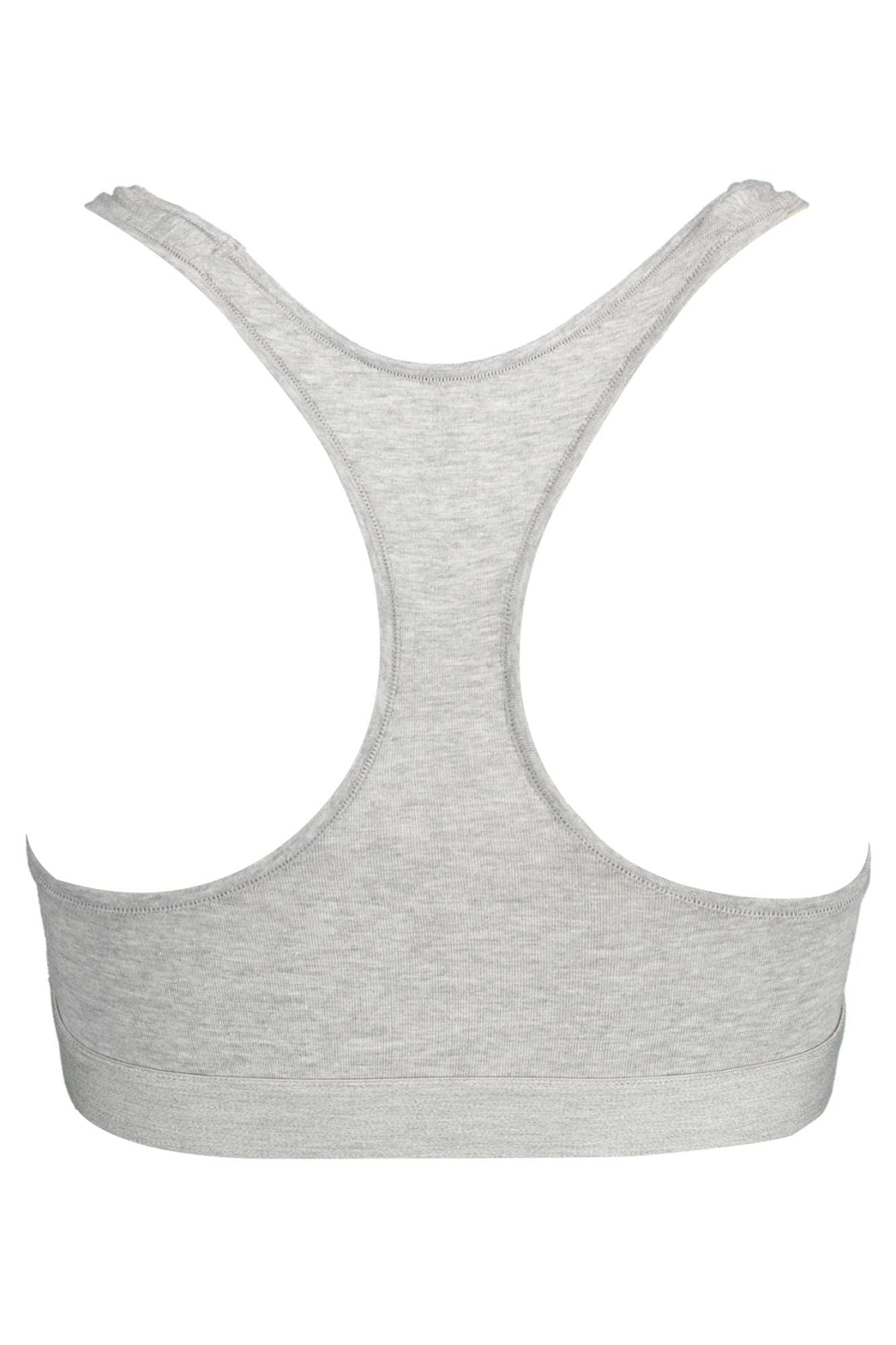 Tommy Hilfiger Gray Cotton Sports Bra for Women