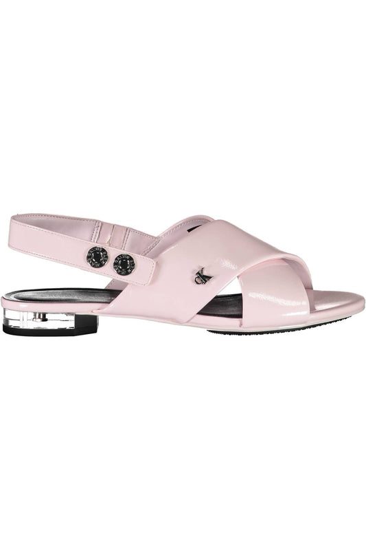 Calvin Klein Pink Polyethylene Women's Sandal