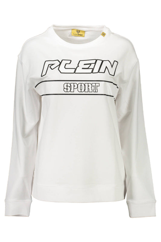 Plein Sport White Cotton Sweater for Women