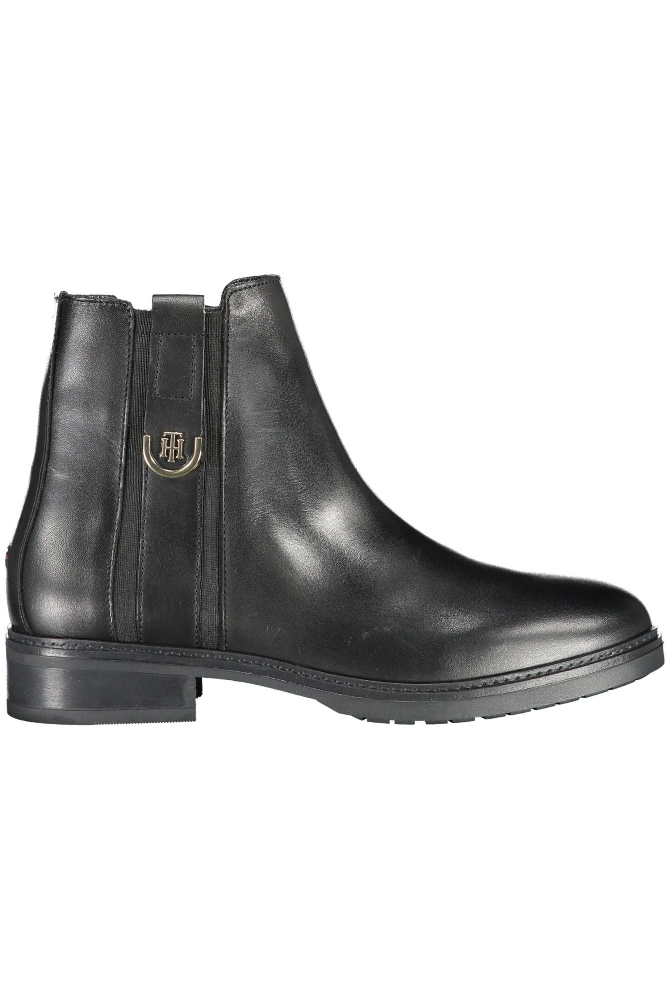 Tommy Hilfiger Black Leather Women's Boots