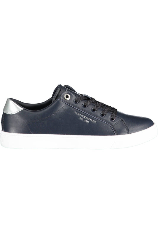 Tommy Hilfiger Blue Leather Women's Sneakers