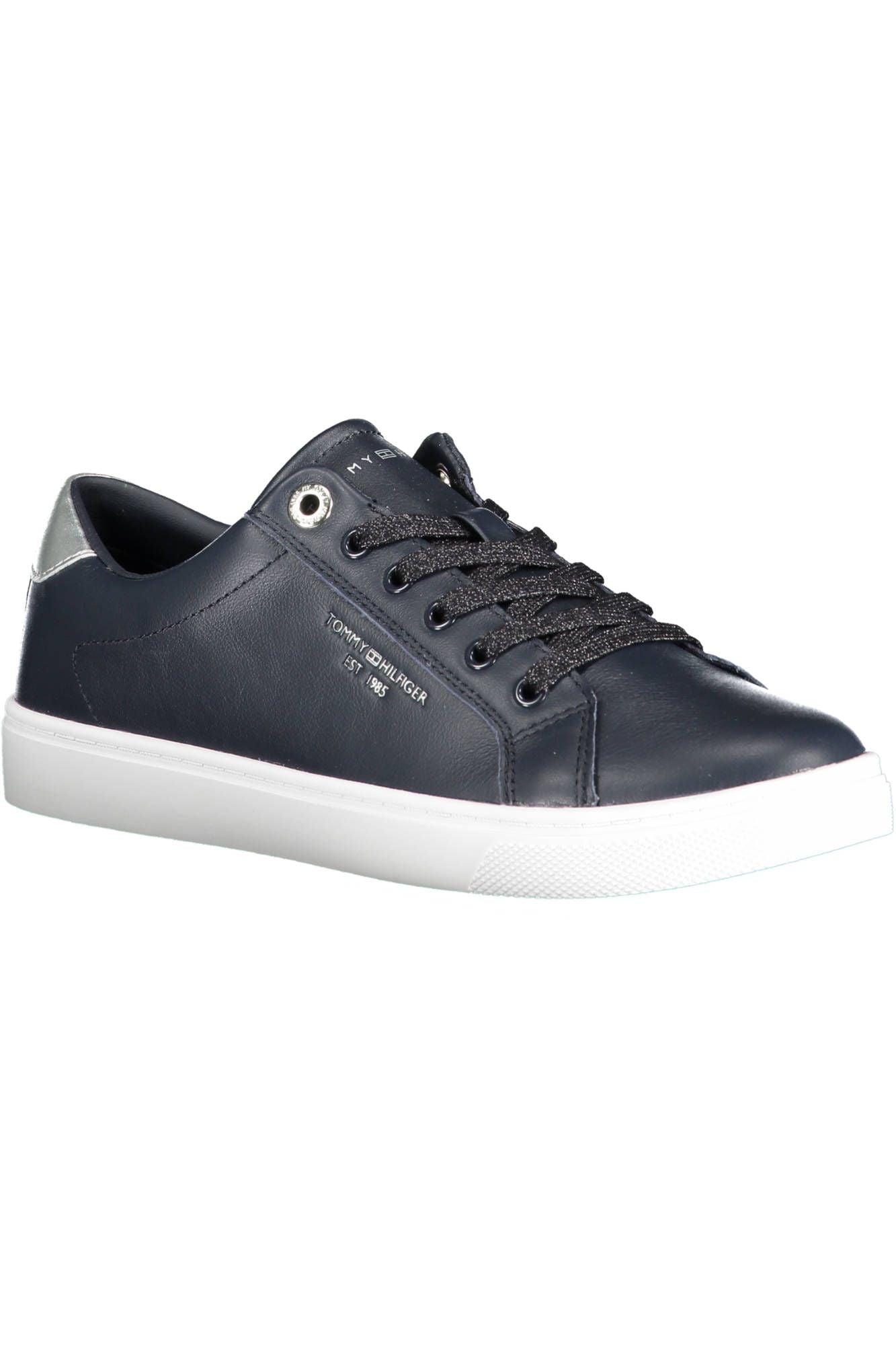 Tommy Hilfiger Blue Leather Women's Sneakers