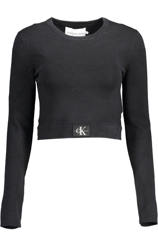 Calvin Klein Schwarzer Lyocell-Pullover für Frauen