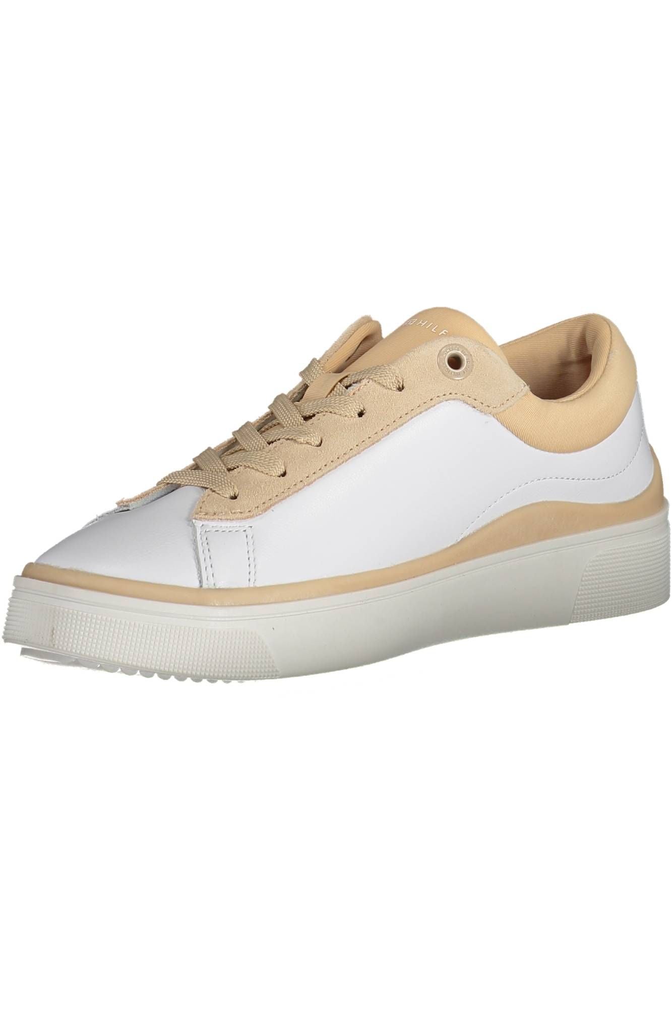 Tommy Hilfiger White Leather Women's Sneakers