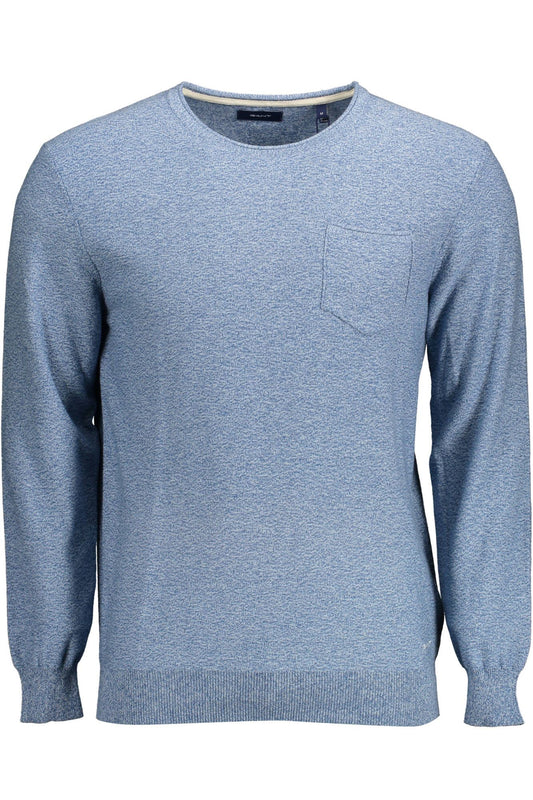 Gant Light Blue Cotton Sweater for Men