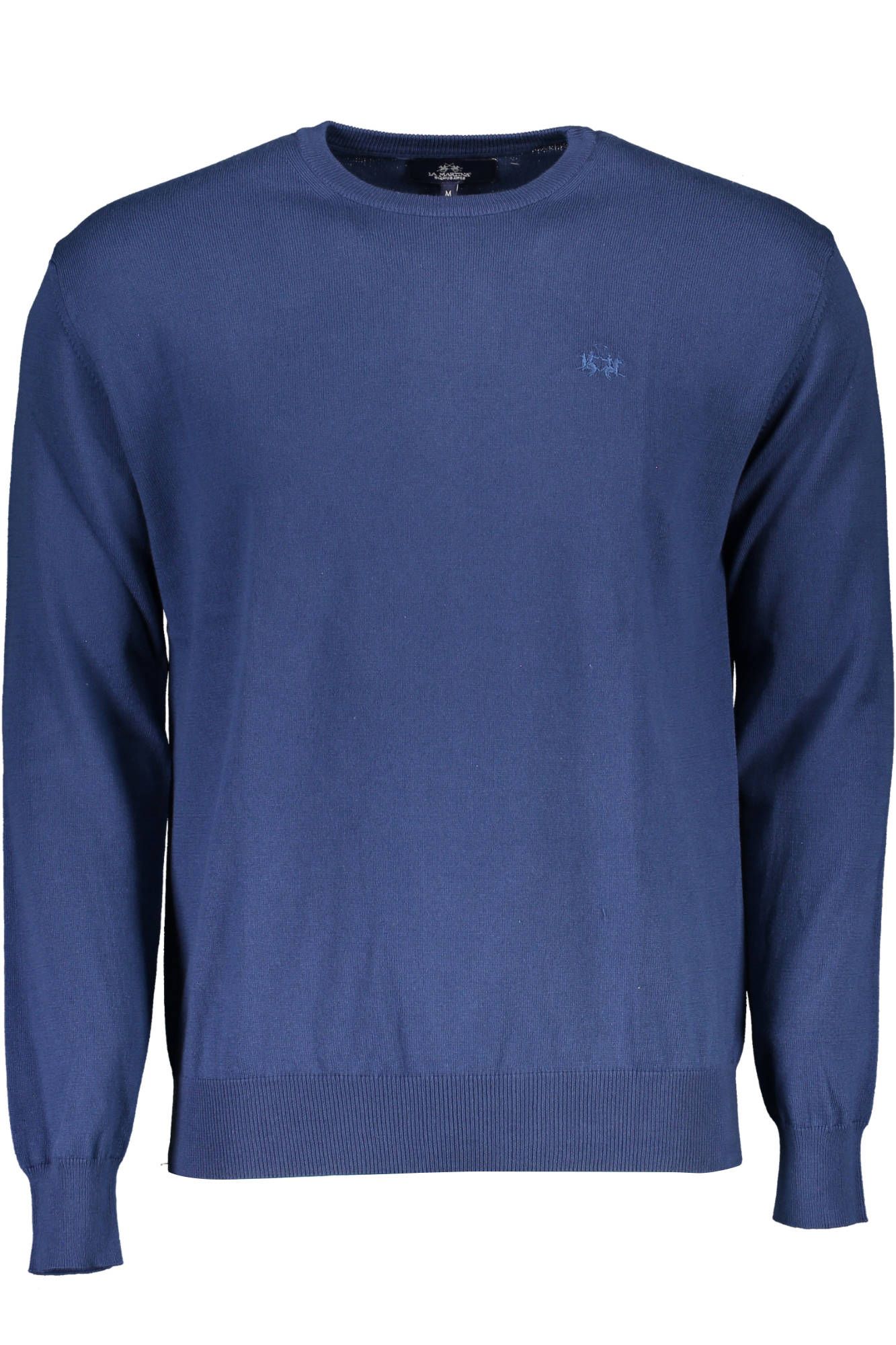 La Martina Blue Cotton Sweater for Men