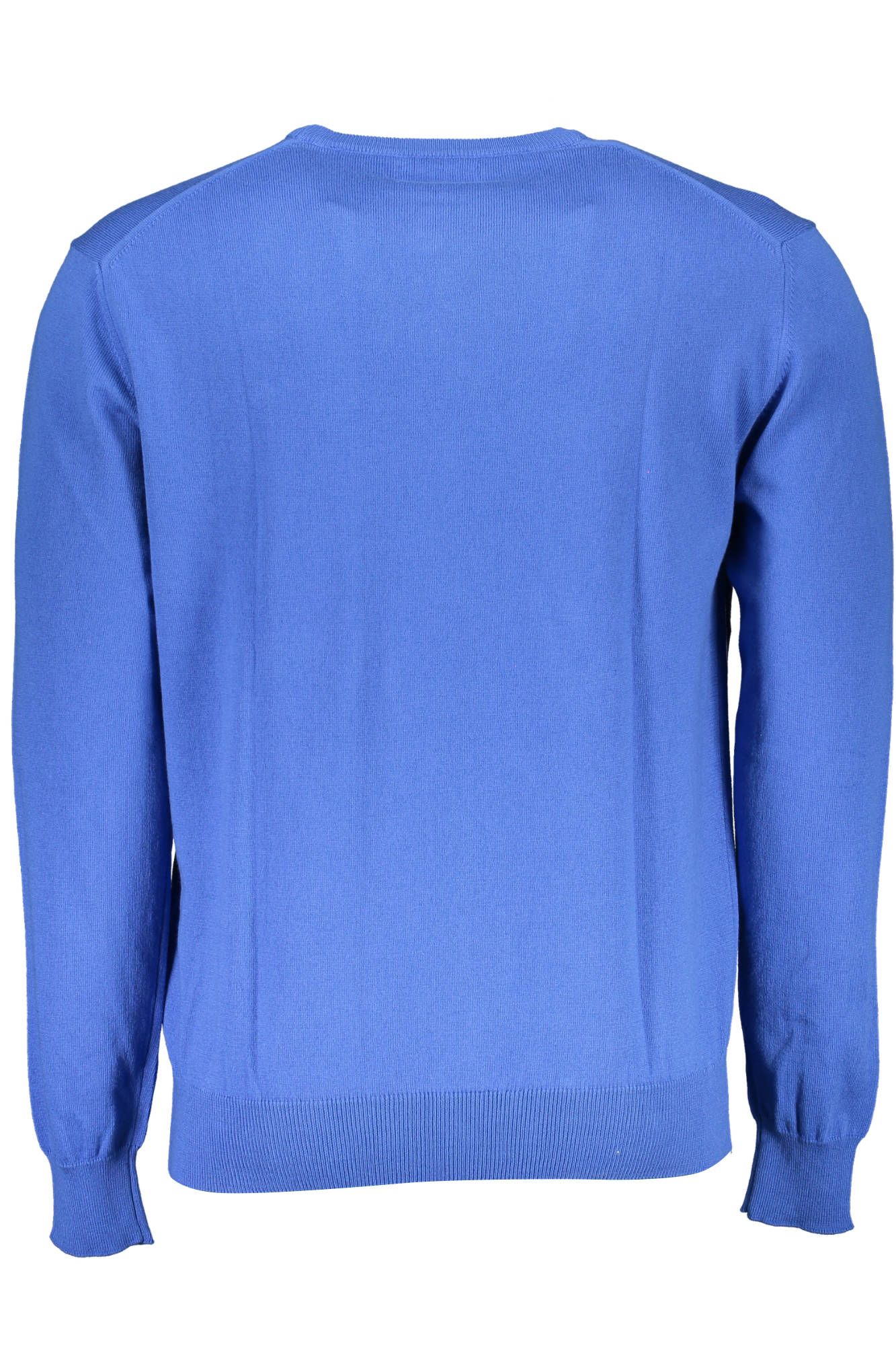 La Martina Blue Cotton Sweater for Men