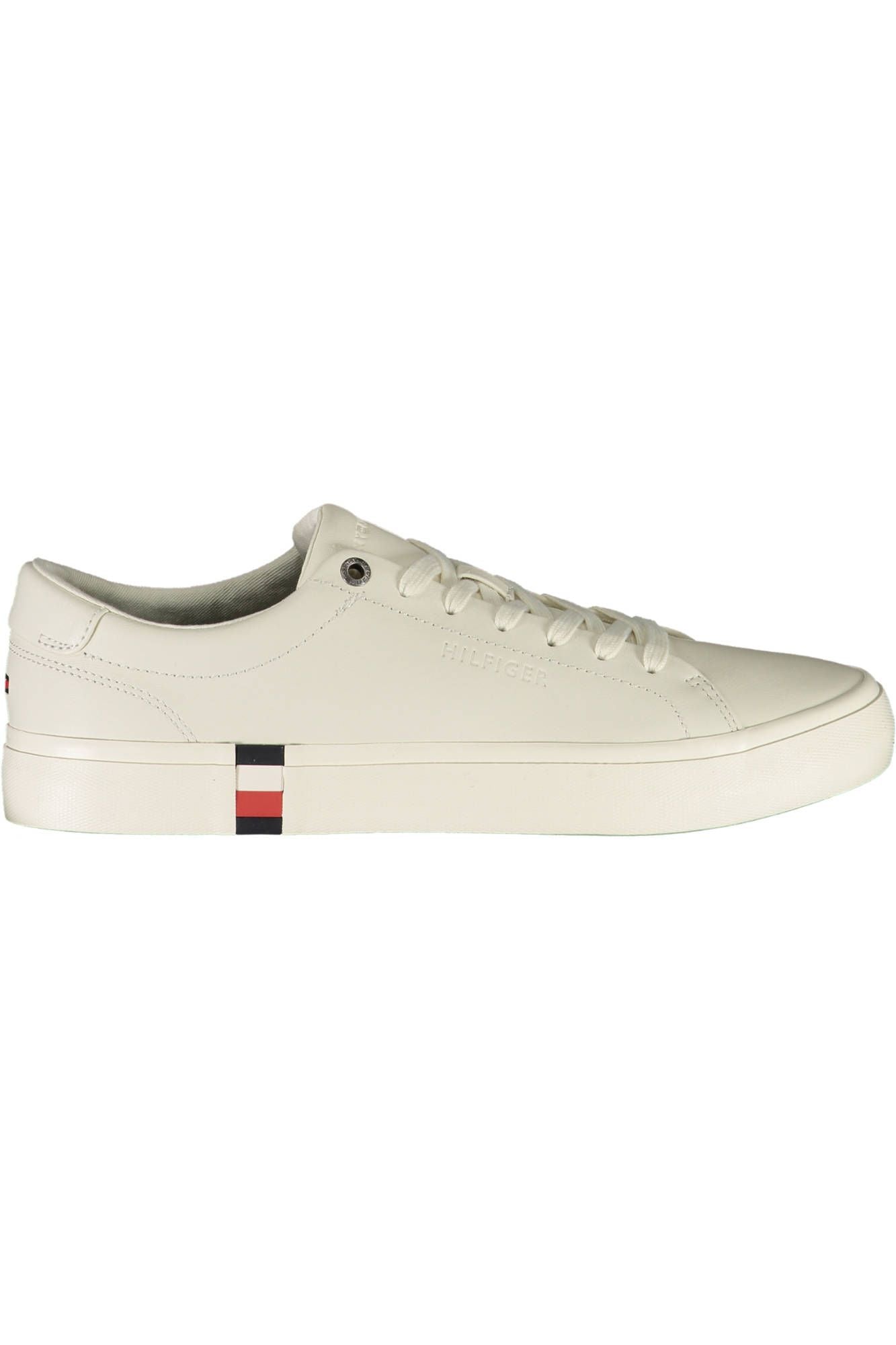 Tommy Hilfiger White Leather Men's Sneakers