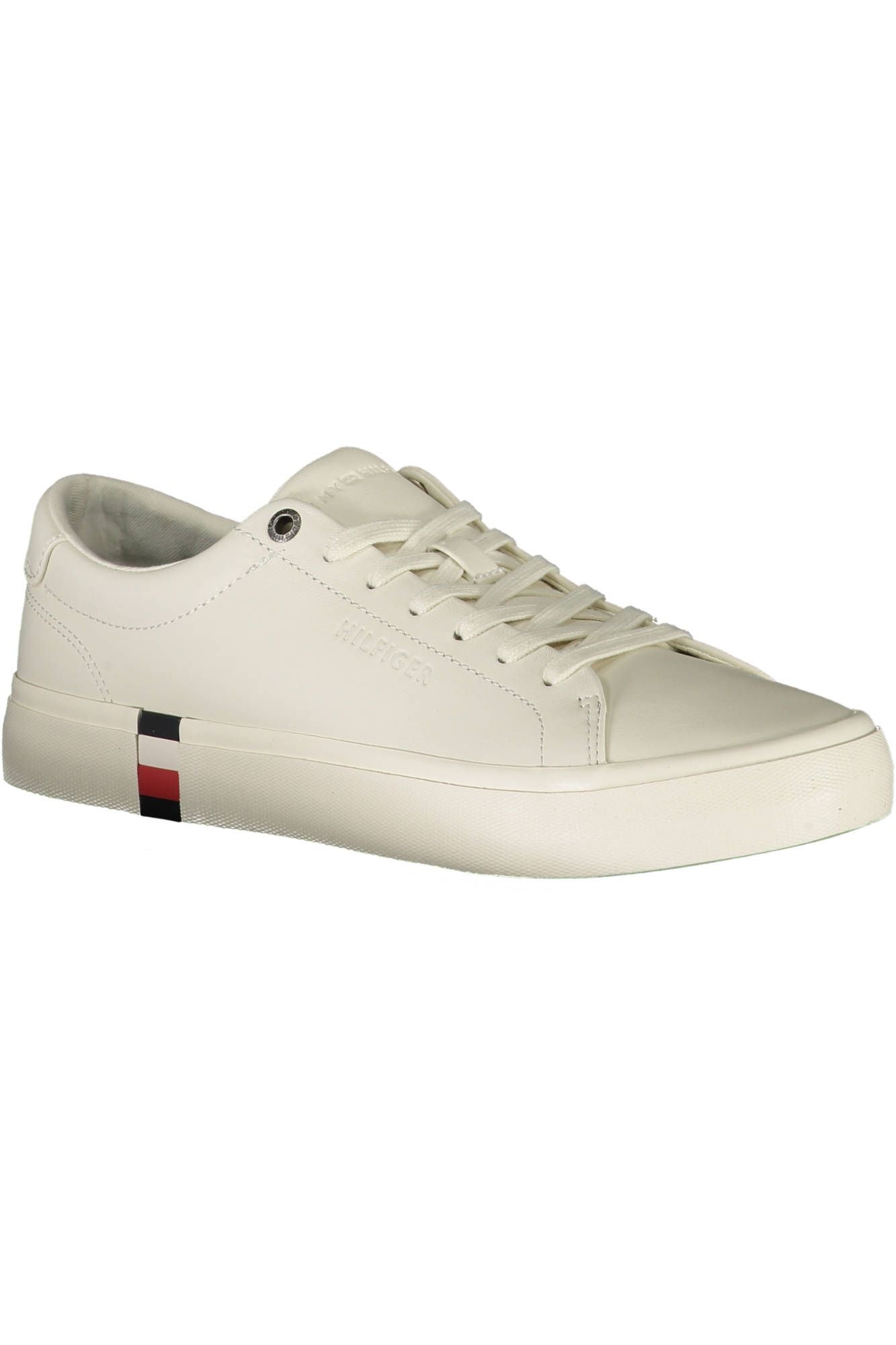 Tommy Hilfiger White Leather Men's Sneakers