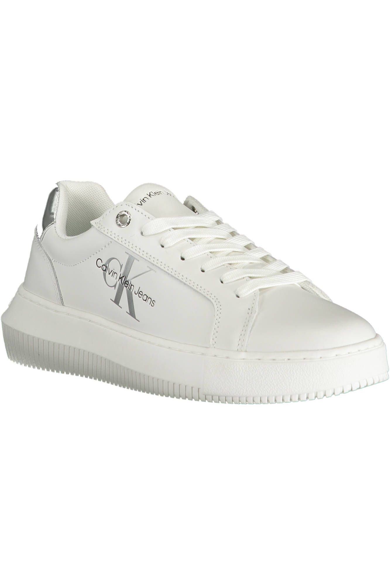 Calvin Klein White Leather Women's Sneakers