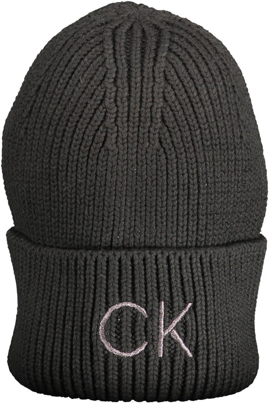 Calvin Klein Black Cotton Hat for Women