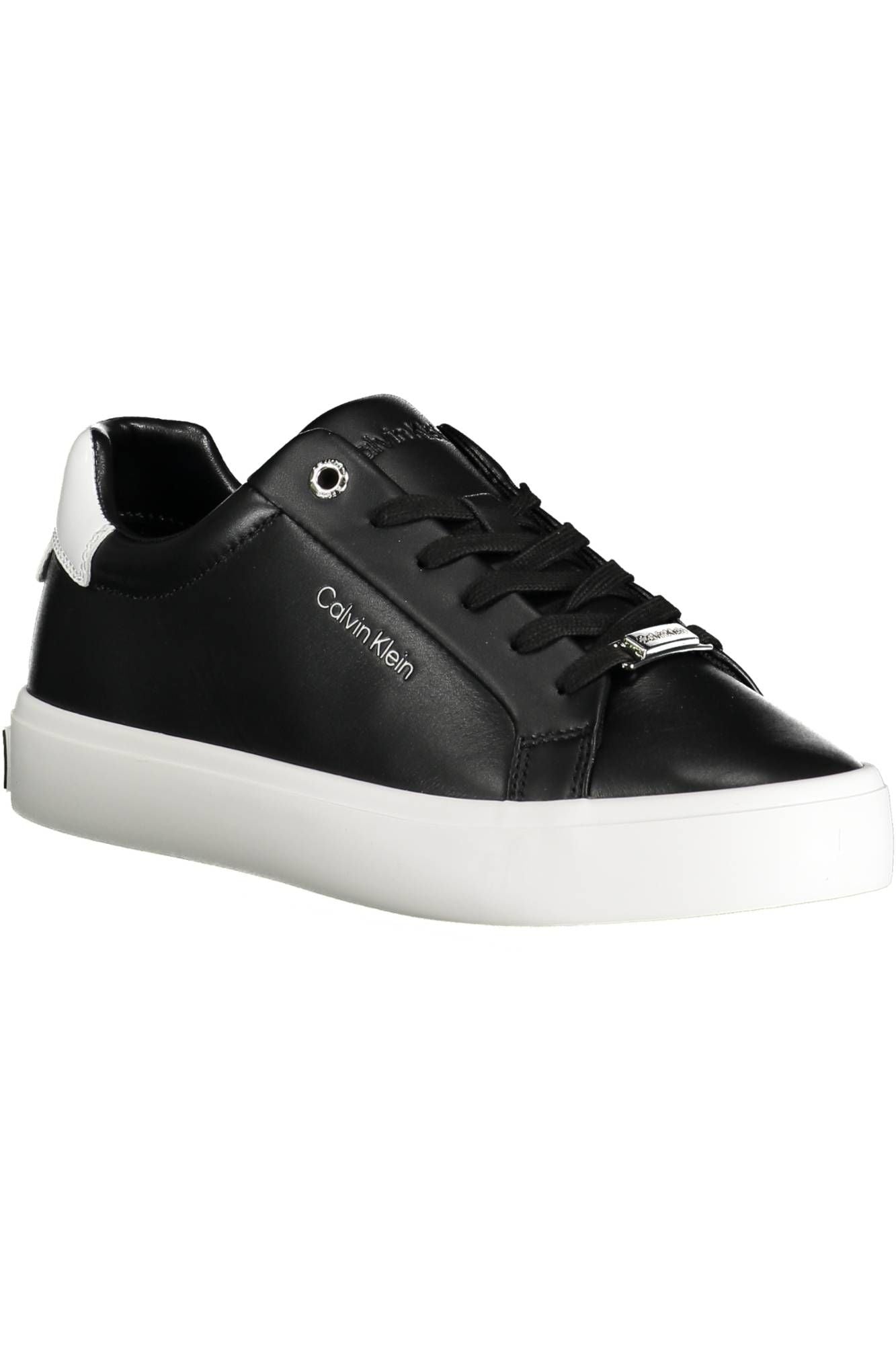 Calvin Klein Black Leather Women's Sneakers