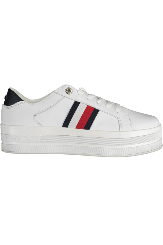 Tommy Hilfiger White Polyethylene Women's Sneakers