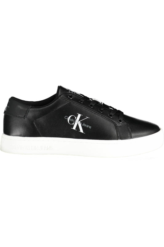 Calvin Klein Black Leather Men's Sneakers