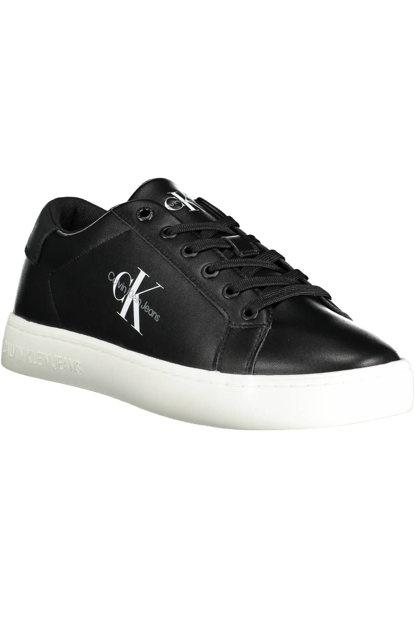 Calvin Klein Black Leather Men's Sneakers