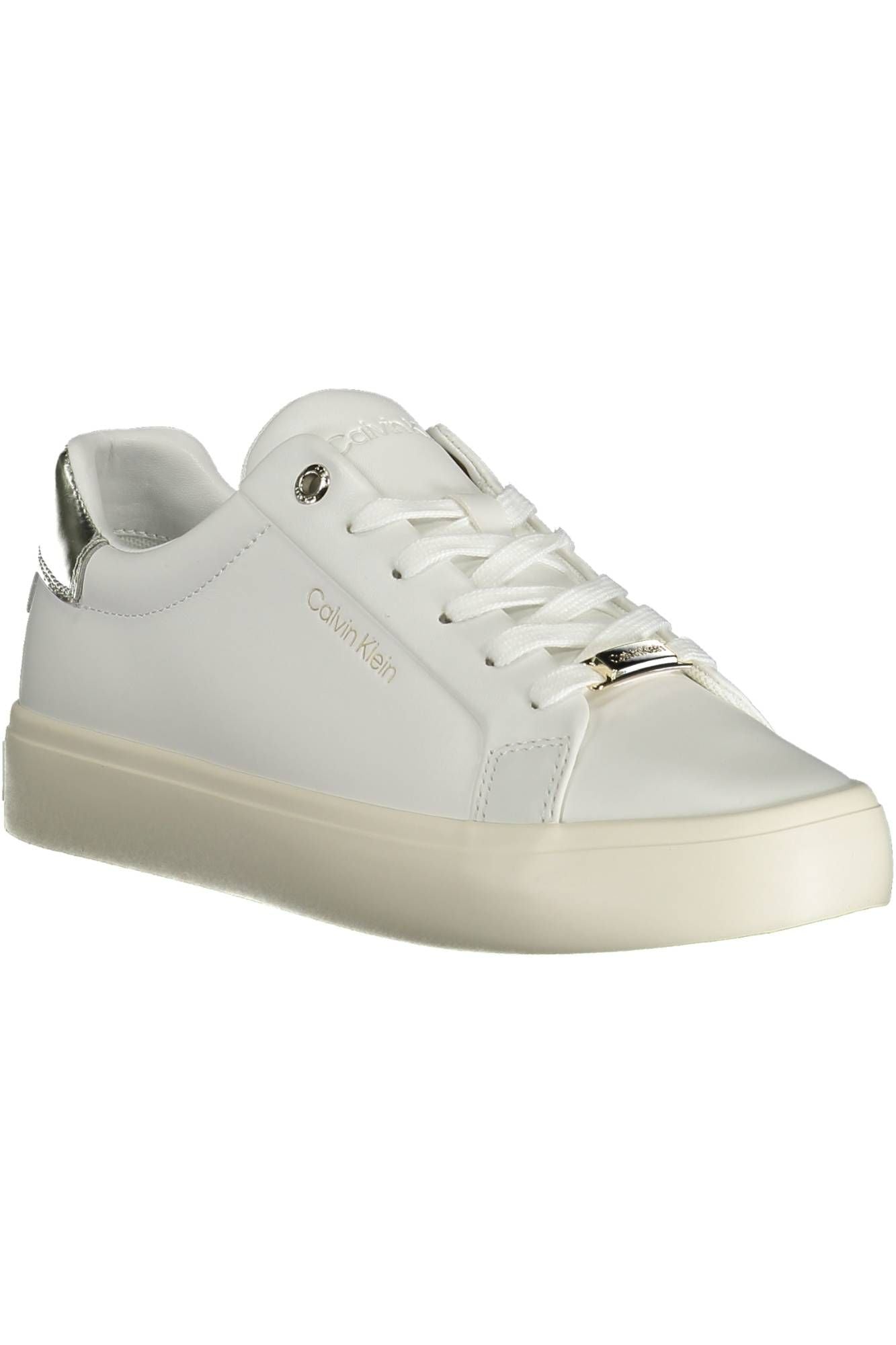 Calvin Klein White Leather Women's Sneakers