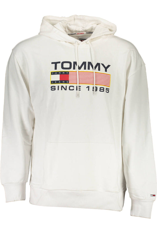 Tommy Hilfiger Weißer Baumwollpullover für Männer