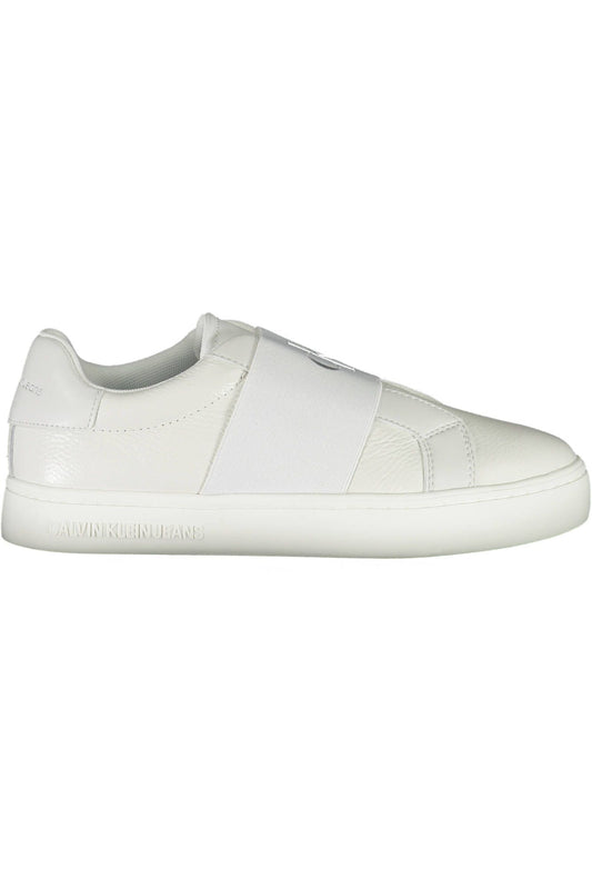 Calvin Klein White Leather Women's Sneakers