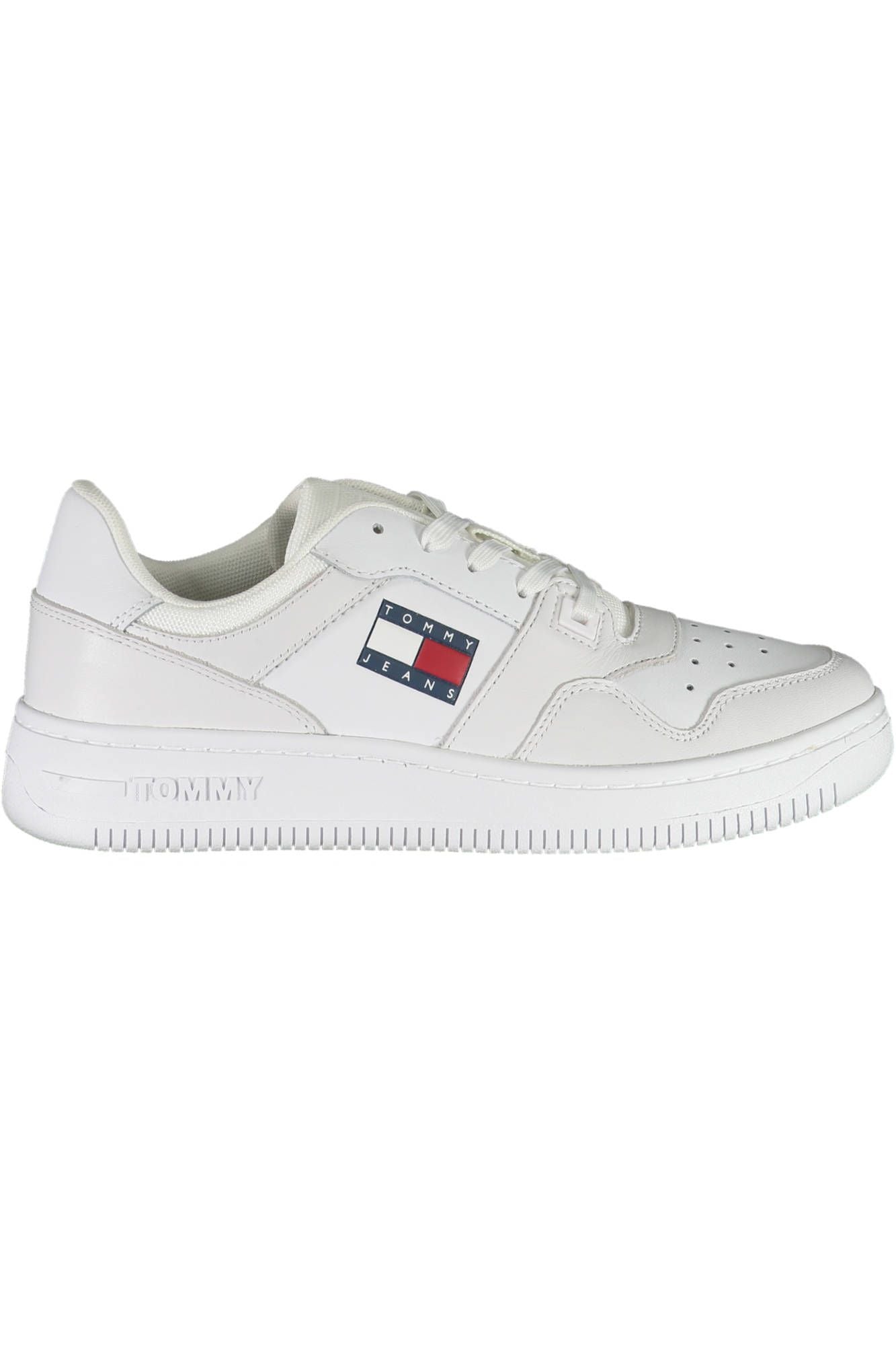 Tommy Hilfiger White Leather Men's Sneakers