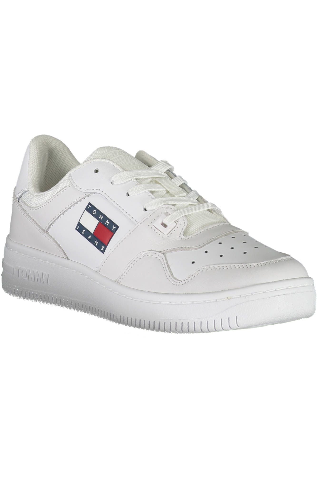 Tommy Hilfiger White Leather Men's Sneakers