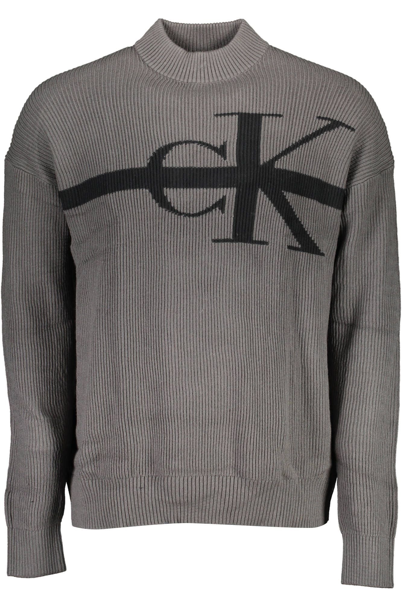 Calvin Klein Gray Cotton Sweater for Men