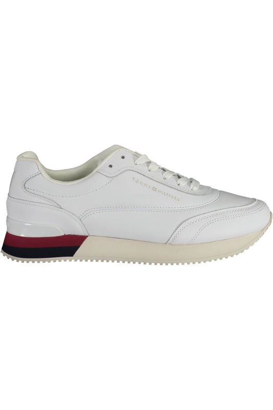 Tommy Hilfiger White Leather Women's Sneakers