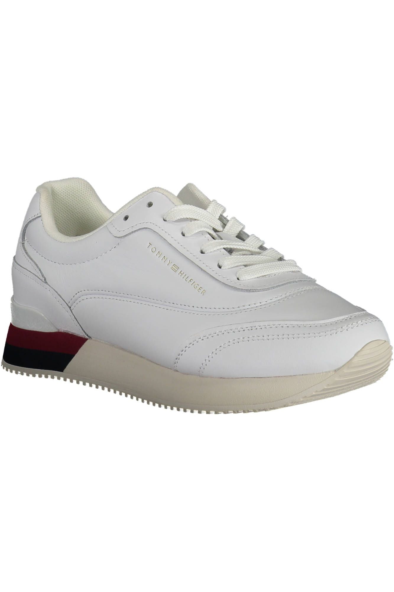 Tommy Hilfiger White Leather Women's Sneakers