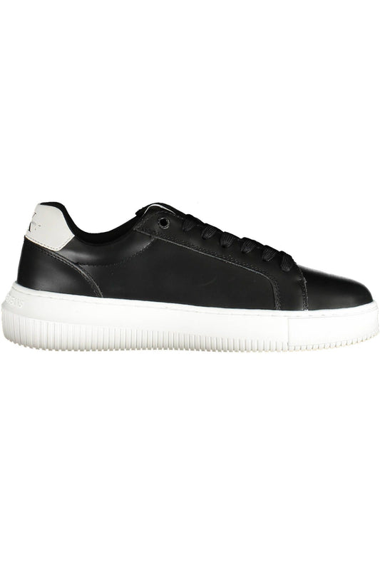 Calvin Klein Black Leather Women's Sneakers