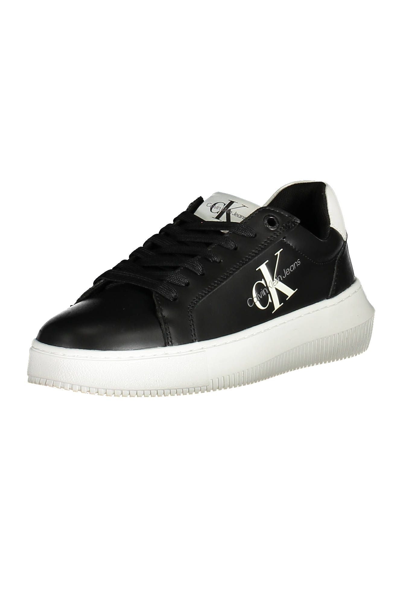 Calvin Klein Black Leather Women's Sneakers