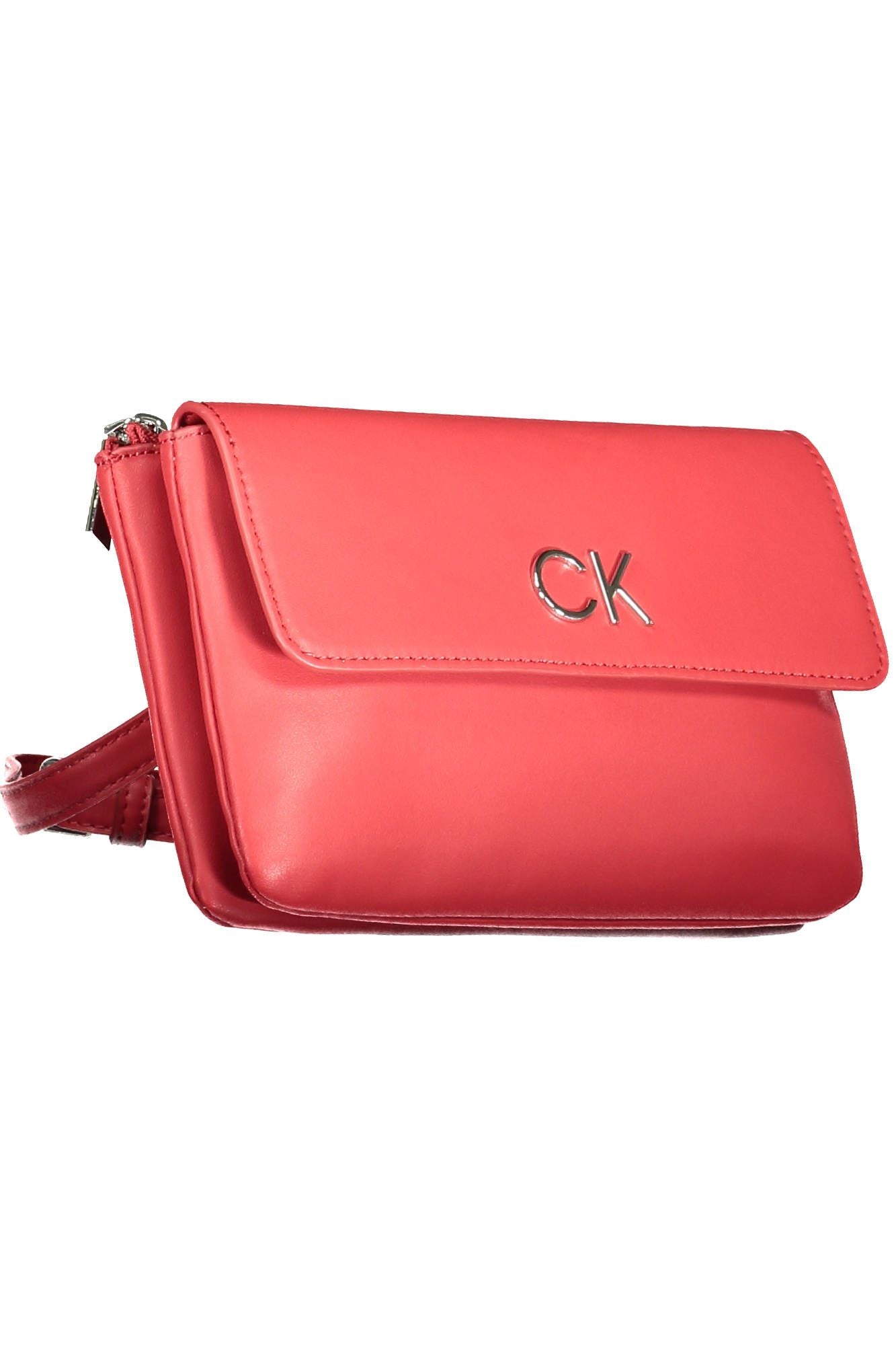 Calvin Klein Red Polyester Women's Handbag