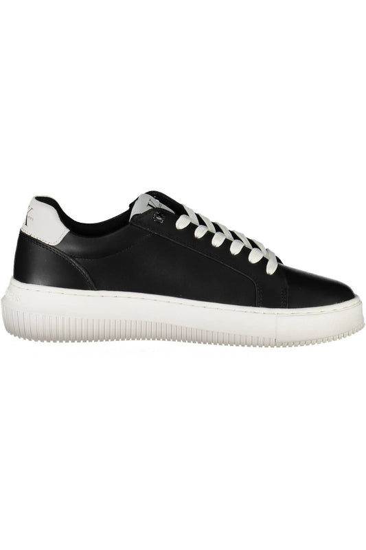 Calvin Klein Black Leather Women's Sneakers