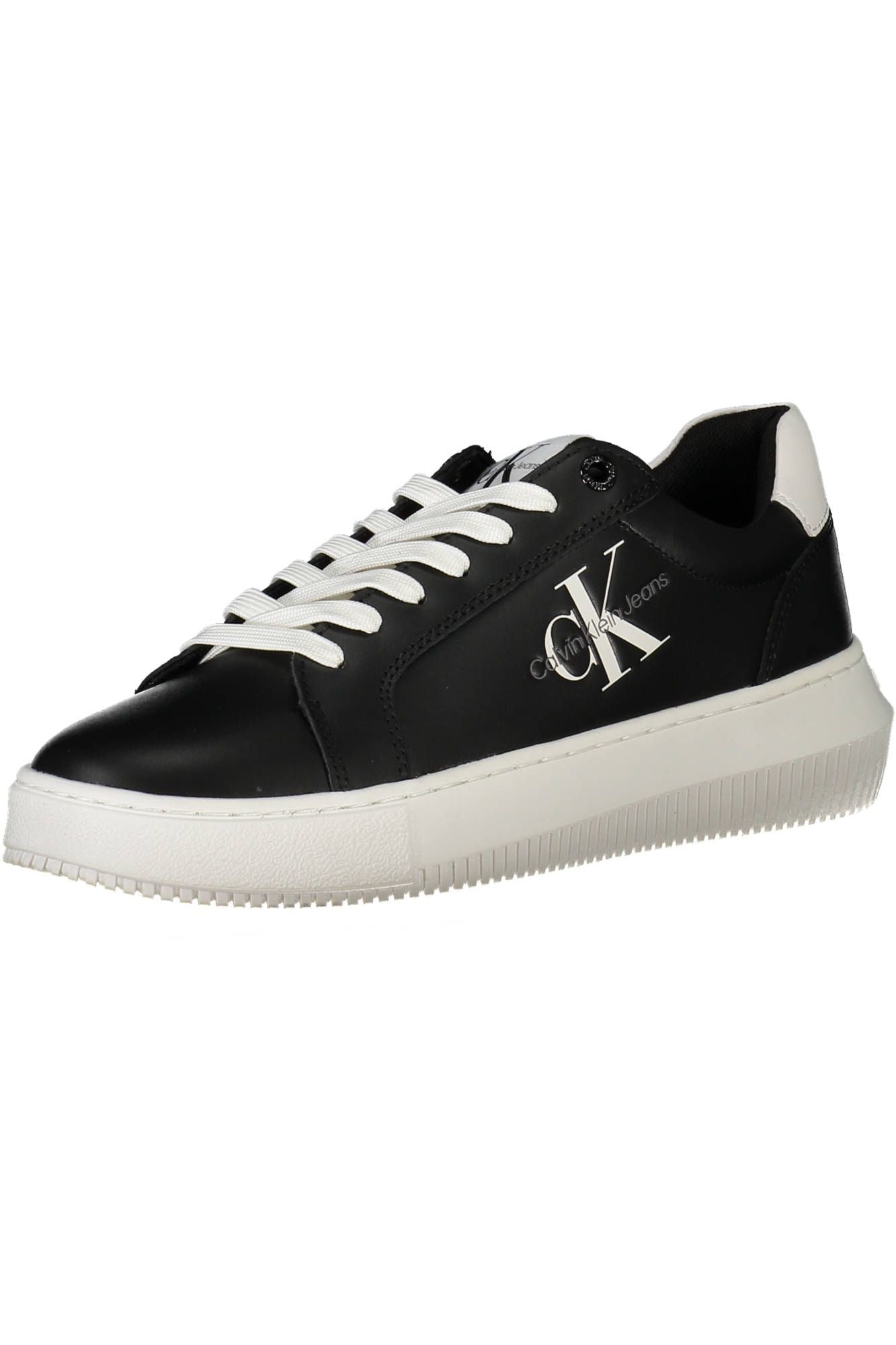 Calvin Klein Black Leather Women's Sneakers