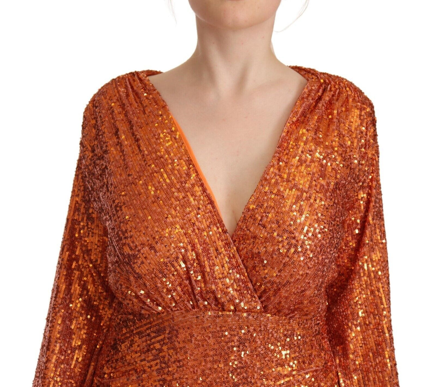 Aniye By sequined wrap mini dress