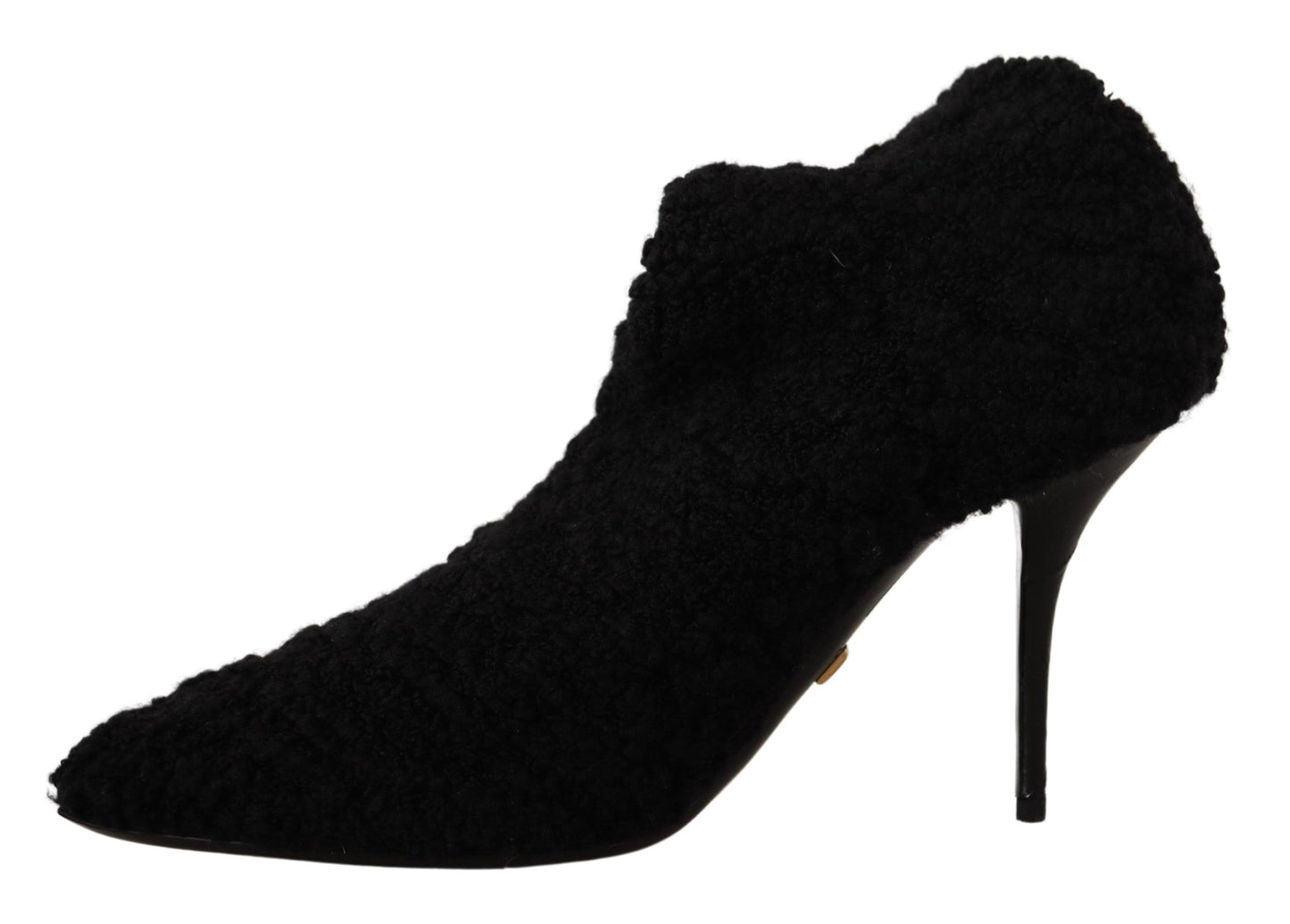 Dolce &amp; Gabbana Elegant black viscose boots with medium width