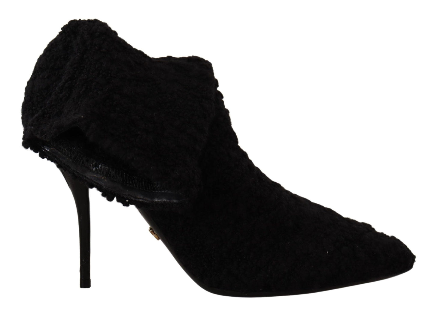 Dolce &amp; Gabbana Elegant black viscose boots with medium width