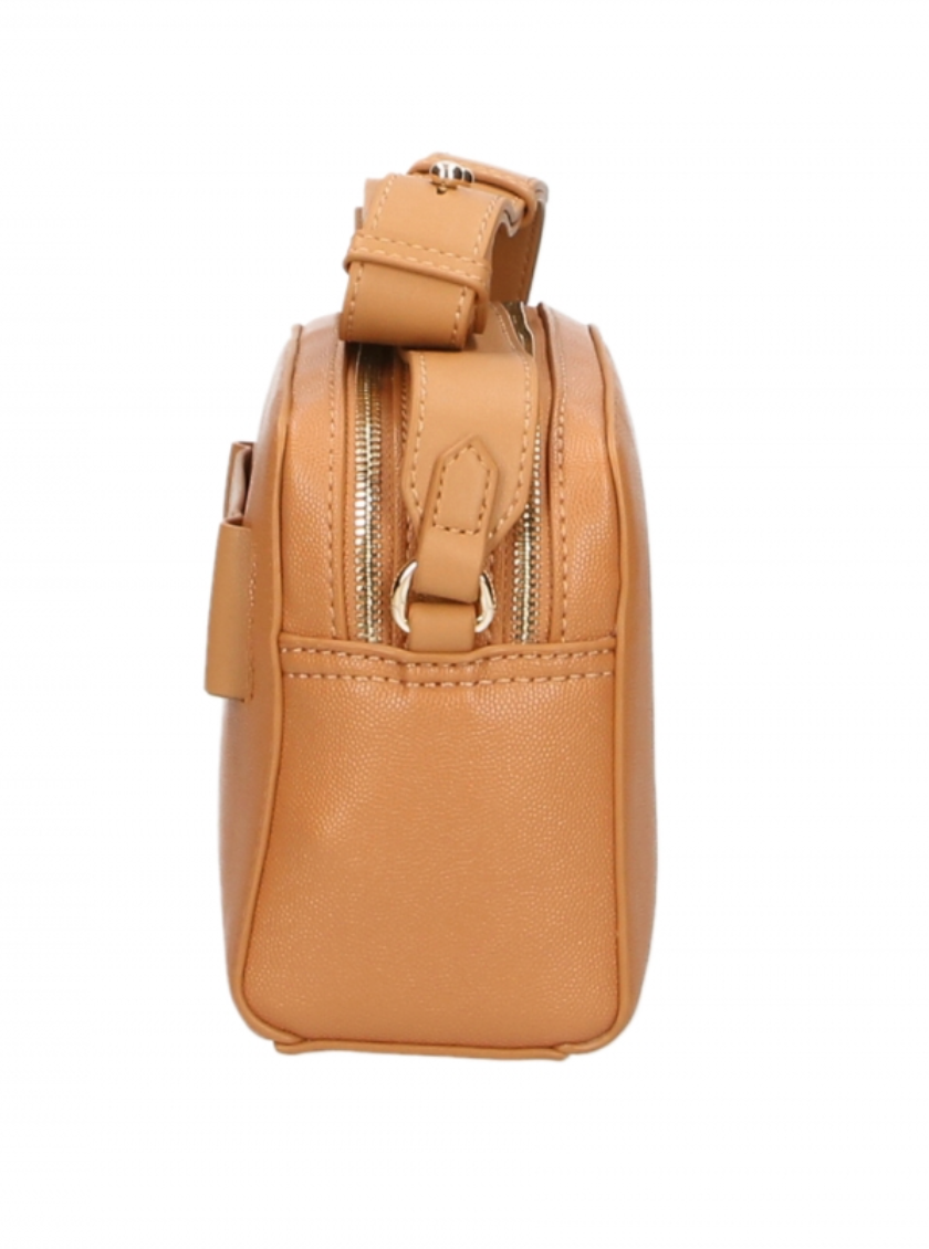 Plein Sport Chic camel-colored shoulder bag with double zipper