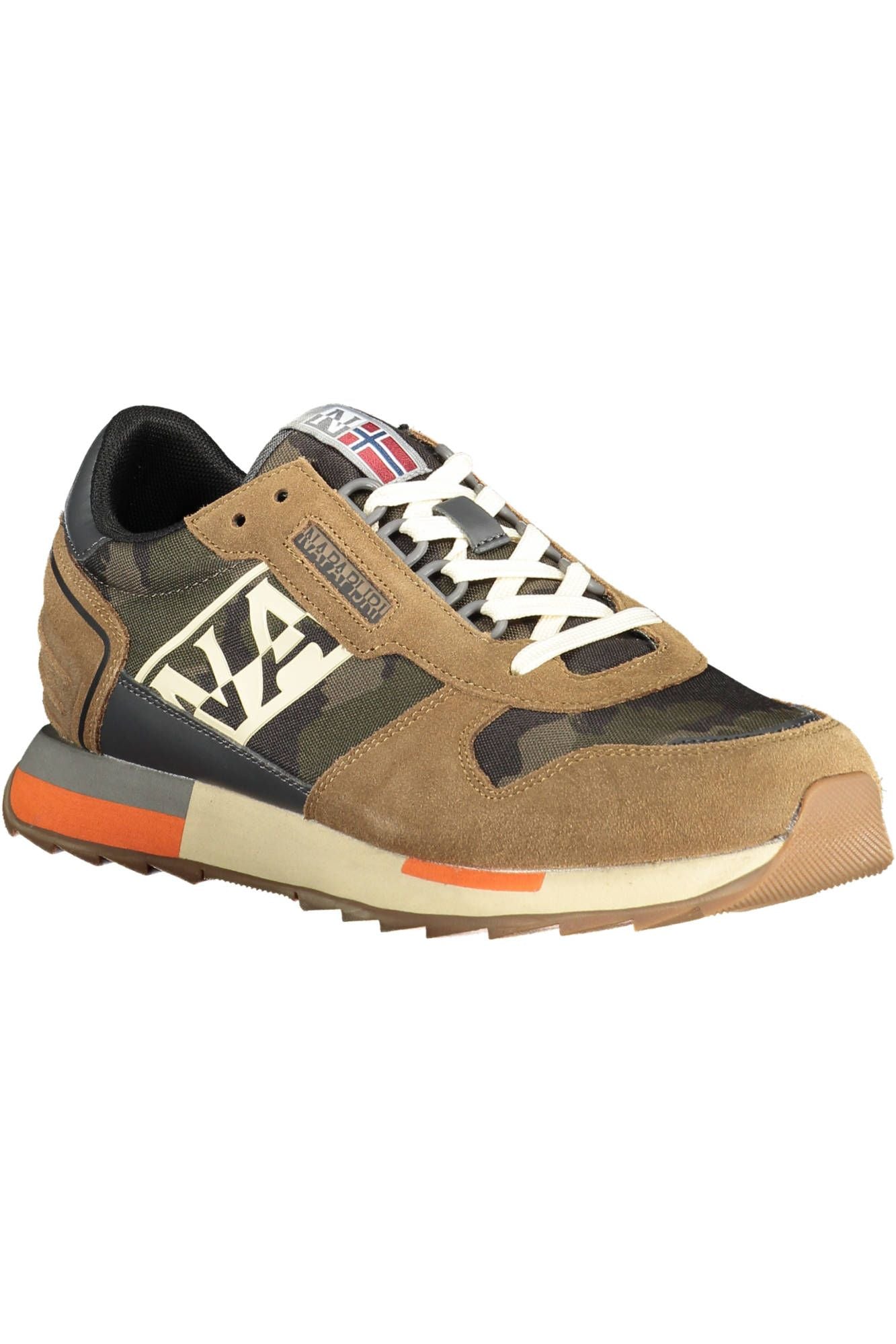 Napapijri Beige Leather Men's Sneakers