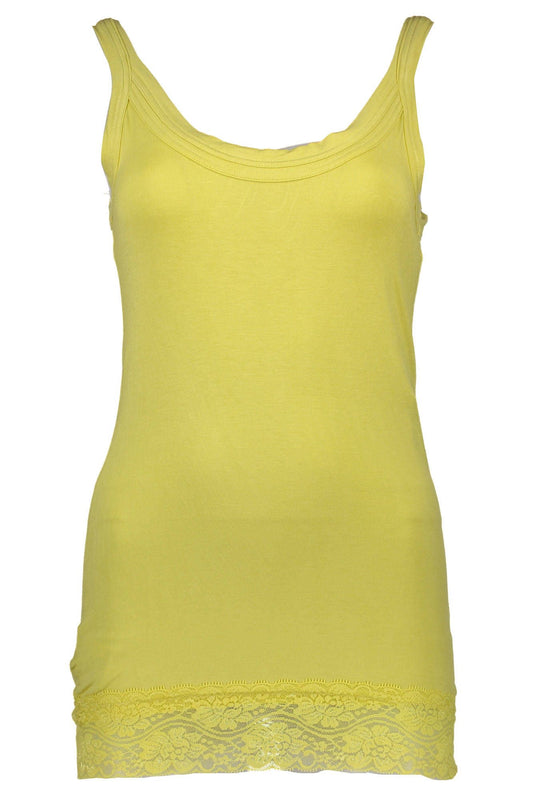 Silvian Heach Yellow Cotton Top for Women